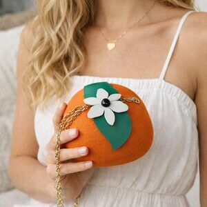 Kate Spade “Spice Things Up” Orange Novelty Bag | Citrus Clutch Crossbody